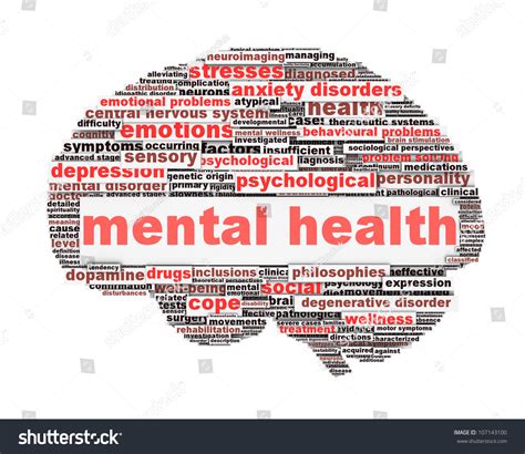 Mental Health Symbol Conceptual Design Isolated On White Background ...