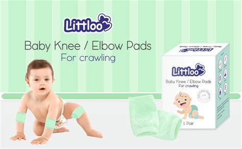 LITTLOO Baby Safety Protector Knee & Elbow Pads for Anti-Slip Crawling ...
