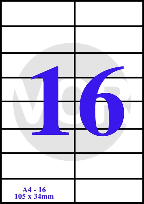 VCR A4 Size White Self Adhesive Label/Sticker for Printer (Inject ...