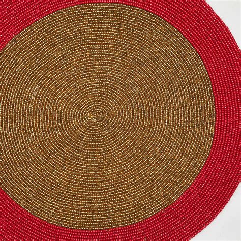 Buy Elephant Beaded Placemat from Home Centre at just INR 249.0