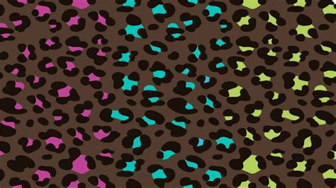 Pink And Brown Leopard Print Background