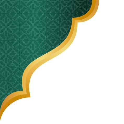Islamic corner decoration | Premium Vector