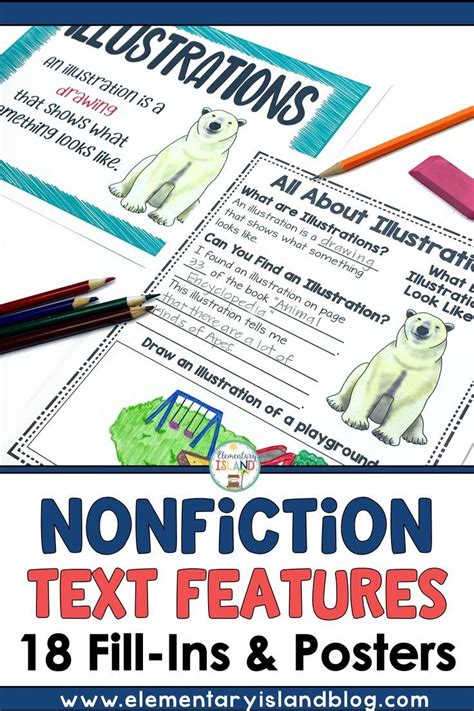 Image result for Nonfiction Text Features Worksheet