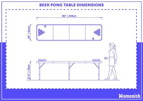 Regulation Size Beer Pong Table