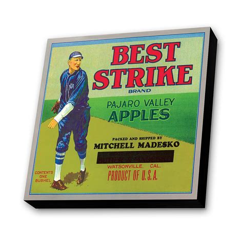 Buy Lamp-in-A-Box W0606-EPI-STRIK Vintage Label Epicurean Baseball ...