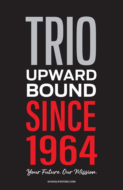 TRIO Upward Bound Since 1964 Poster – SchoolPosters.com LLC