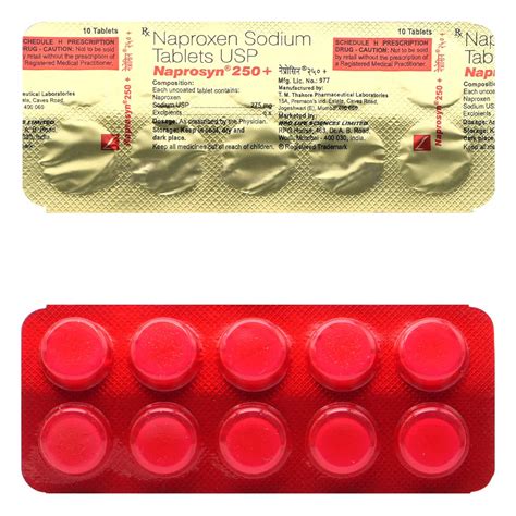 NAPROSYN 250 PLUS - Strip of 15 Tablets : Amazon.in: Health & Personal Care