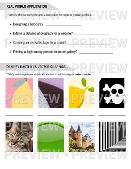 Image result for Vector Graphics Statrter Worksheet for Year7