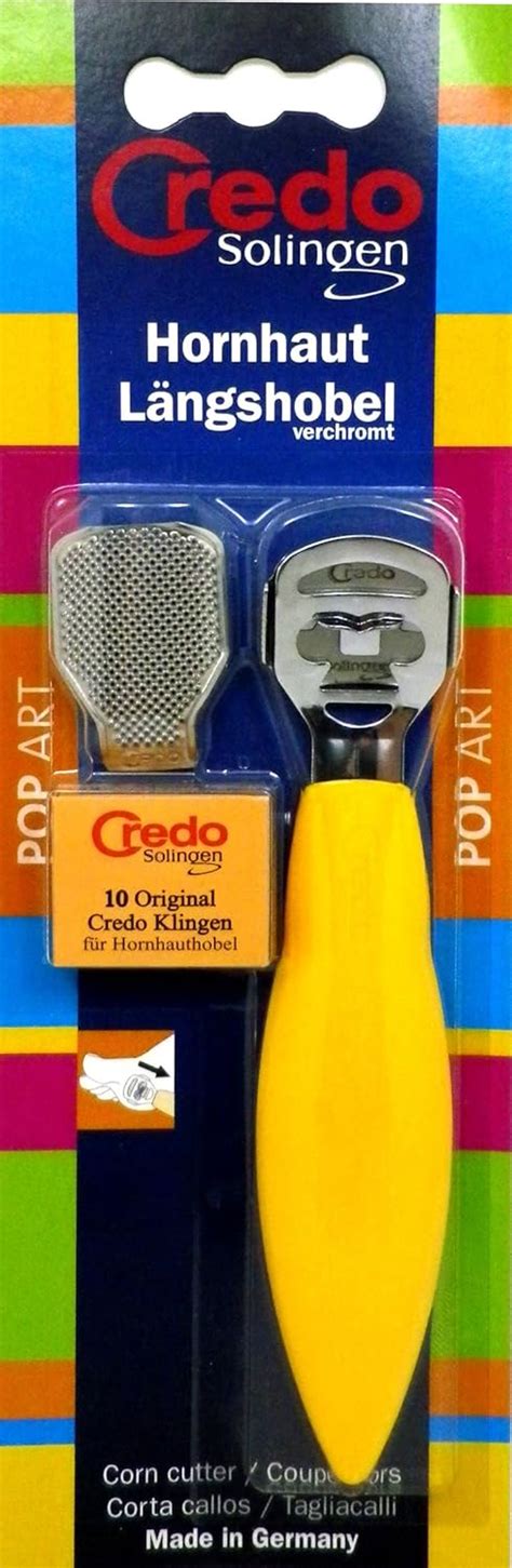 Buy Credo 3 in 1 Solingen Hornhaut Langshobel Pop Art Callus Shaver ...