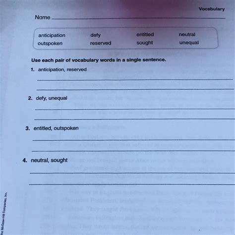 Anticipation and reserved in a sentence - brainly.com