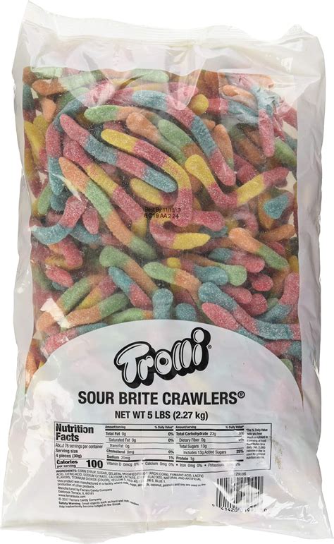 Amazon.com : Trolli Sour Brite Crawlers, Very Berry, Sour Gummy Worm ...