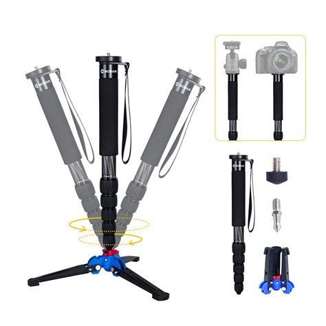 Buy Carbon Fiber Camera Monopod, Moman C60 DSLR Tripod with Removable ...