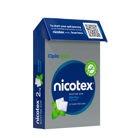 Nicotex 2mg Sugar Free Fruit Burst Gums Strip Of 9 | Cipla Health