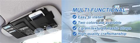 DETACHI Car Sun Visor Organizer Multi-Function Car Space with Multi ...