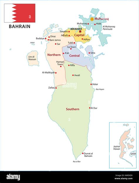 Bahrain Political Map