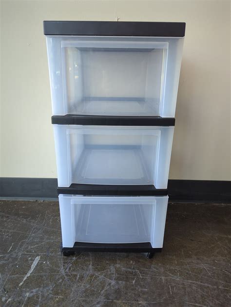 Plastic Three Drawer Organizer