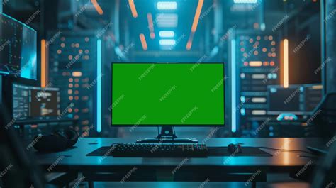 Green Screen Computer Monitor 的图像结果