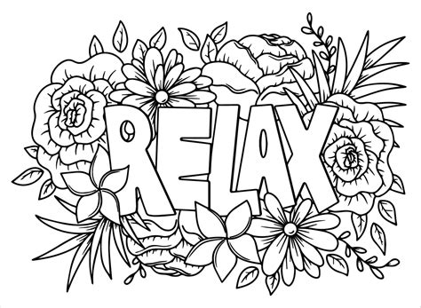 Free Printables Relaxing Coloring