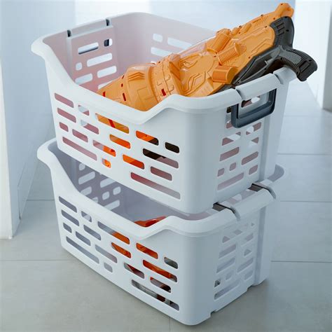 Ezy Linea Stackable Laundry Basket | Homebase