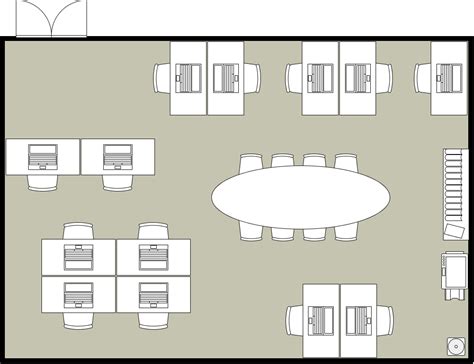 560平方中型办公室装修设计案例效果图_岚禾办公空间设计