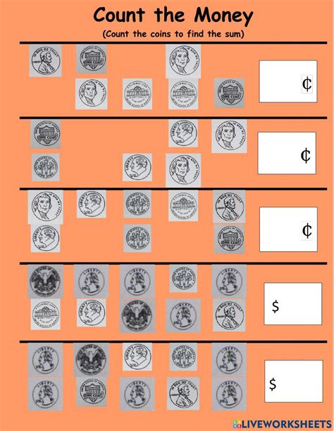 Coin Math Sheet 的图像结果
