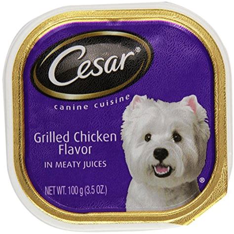 CESAR Adult Soft Wet Dog Food Classic Loaf in Sauce, Grilled Chicken ...