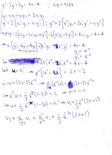 Image result for First Order Linear Variation of Parameters