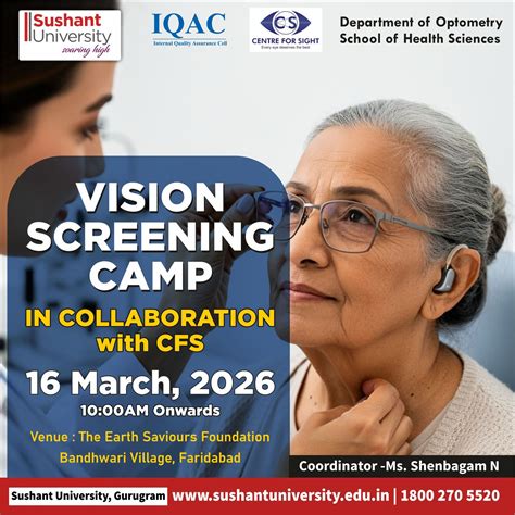 Free Vision Screening Camp for Elders