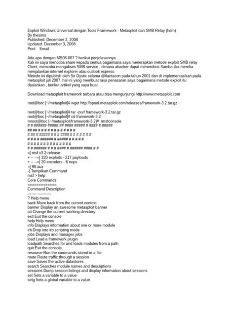 Image result for SMB Exploit Metasploit