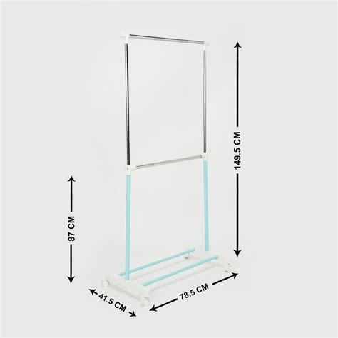 Buy Omnia Maytag Blue Portable Garment Rack Stainless Steel- 78.5 x 149 ...