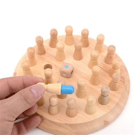 Wooden Memory Chess Game – Panda World