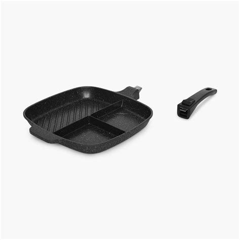Buy Partitioned Griddle Pan With Detachable Handle from Home Centre at ...