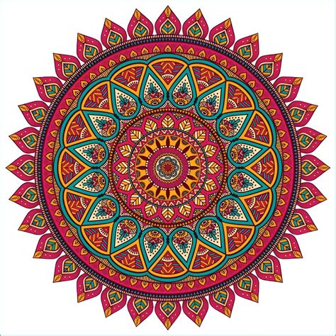 Red Mandla Rangoli Floor Sticker for Pooja Room, Hall, Office Rangoli ...