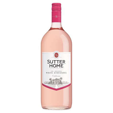 Sutter Home White Zinfandel California Wine, 1.5 L Bottle, 9.5% ABV ...