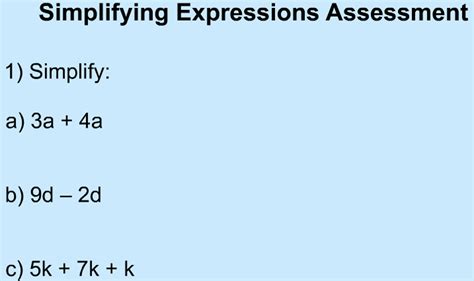 Image result for Simplifying Simple Expressions