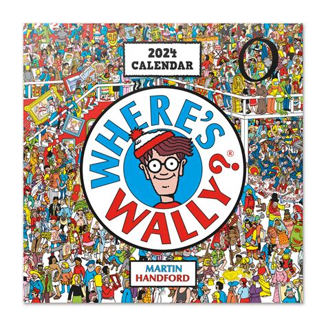 Buy Grupo Erik Where's Wally? Wall 2024 12" x 12" | 12 Month Planner ...