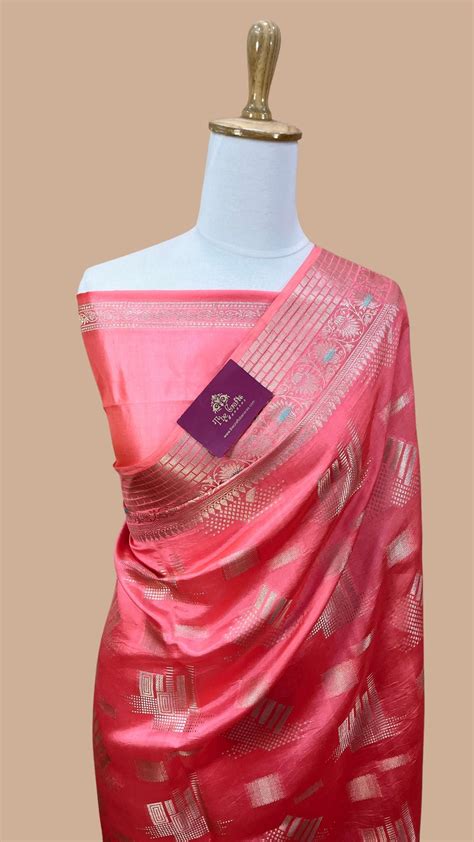 Pure Raw Mango Silk Handloom Banarasi Saree – The Crafts Banaras