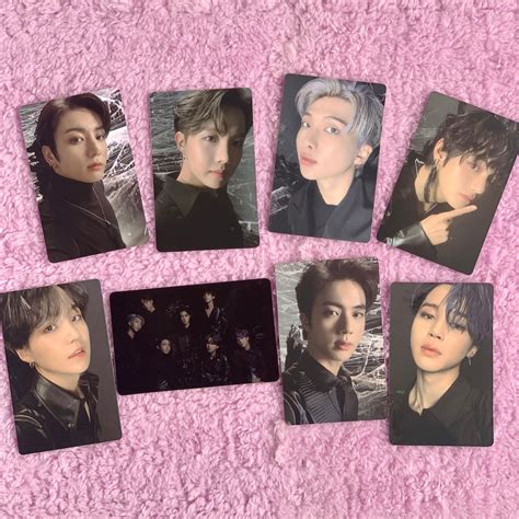 BTS Map of the Soul 7 Photo Card, Version 4, V Jimin Suga Jungkook J-hope Jin RM Photo Card ...