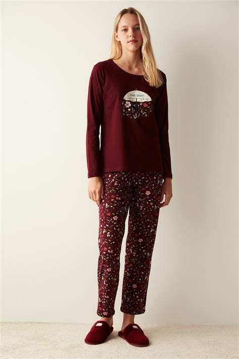 FLOWERS LS PANTOLON SET PNEW790323SK