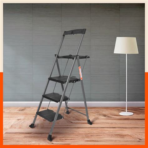Bathla Boost Pro 3 - Step Foldable Steel Ladder For Home – Bathla Home