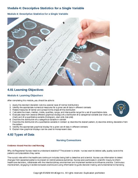 Descriptive Statistics Single Variable 的图像结果