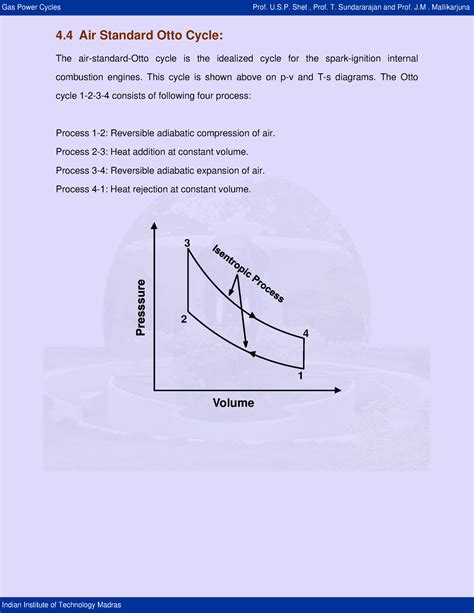 OTTO Cycle - best notes ever - 4 Air Standard Otto Cycle: The air ...
