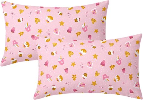 Amazon.com: Pink Christmas Pillow Covers 12X20 In Cute Cupcake ...