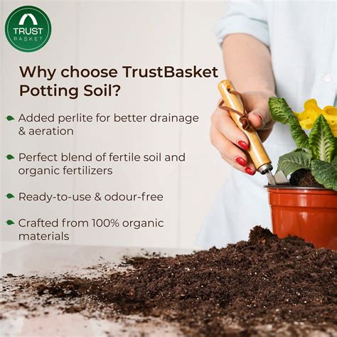 TrustBasket Enriched Organic Earth Magic Potting Soil Mix with Require