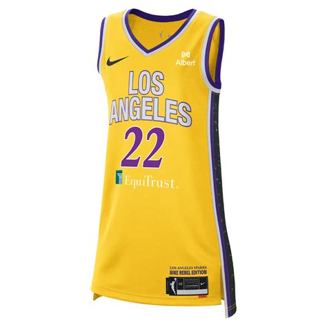 LA SPARKS CAMERON BRINK NIKE GOLD REBEL EDITION JERSEY – TEAM LA Store