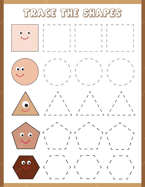 Tracing Shapes worksheets: Fun Learning Activities for Kids