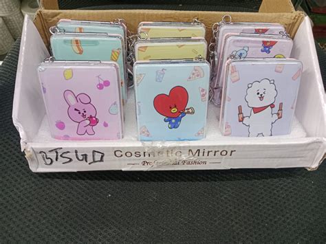 BT21 square pocket mirror Pack of 12 (eff price 68) – Big Daddy Store