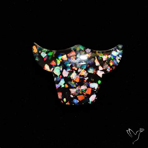 Aurora Opal | Crushed Aurora Opal Inlay With Himalayan Quartz Doublet ...
