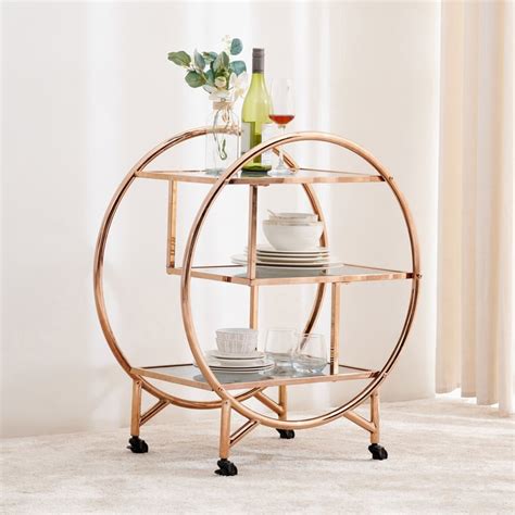 Buy Terraroza Metal Serving Trolley - Gold from Home Centre at just INR ...