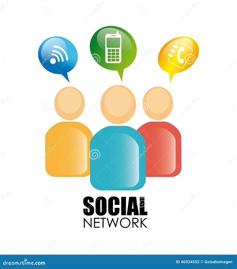 Social network design stock illustration. Illustration of people - 46934552